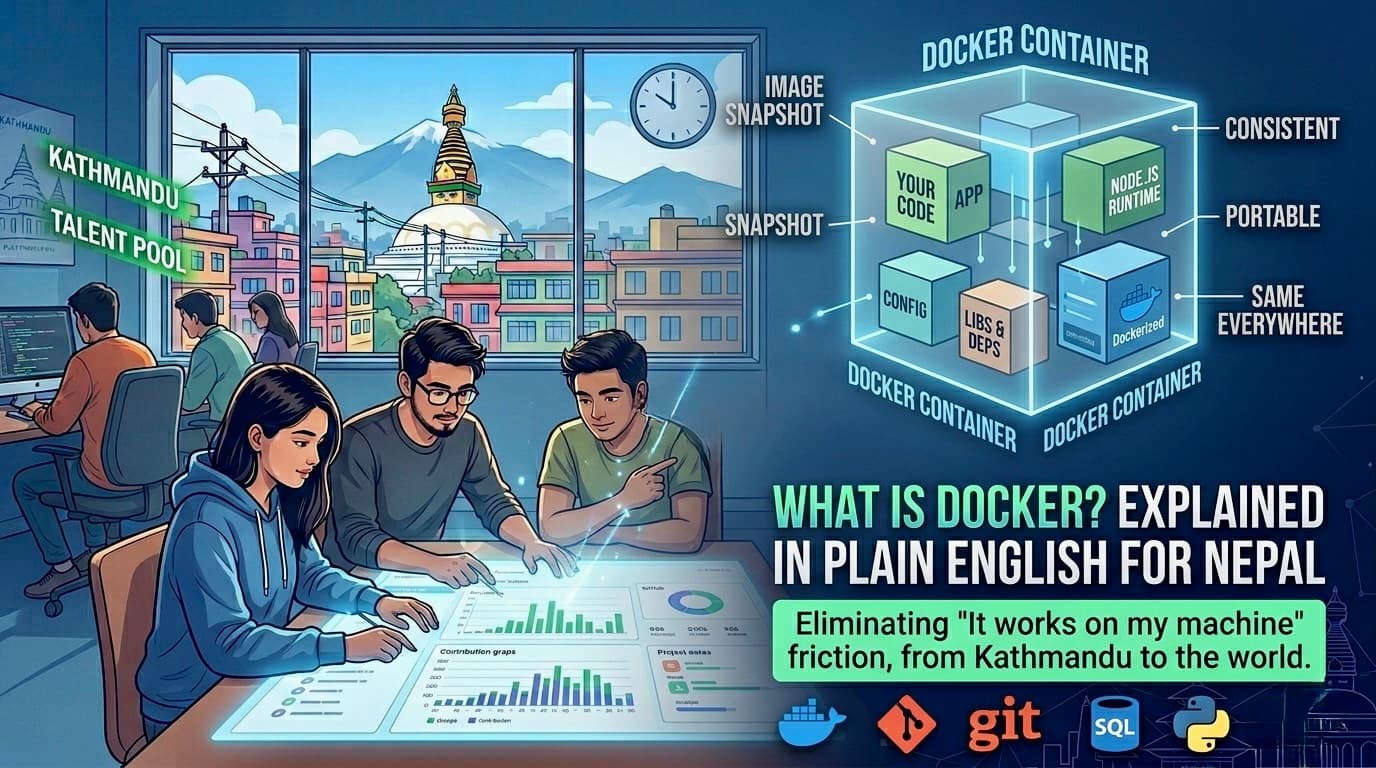 What Is Docker โ and Why Do Developers Keep Talking About It? (Plain English for Nepal)